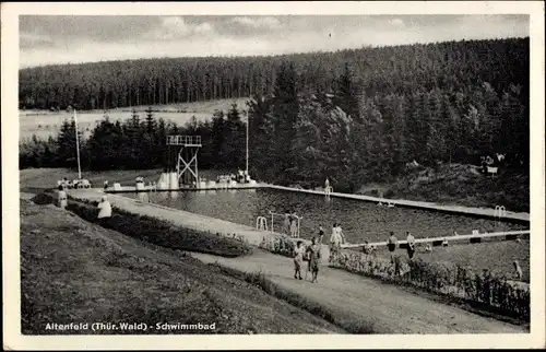 Ak Altenfeld Thüringen, Schwimmbad