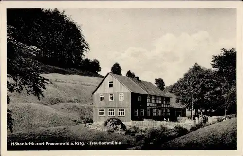 Ak Frauenwald am Rennsteig Ilmenau in Thüringen, Fraubachmühle