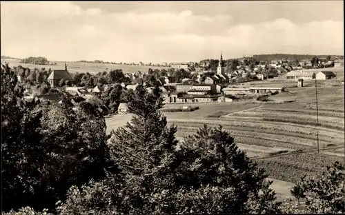 Ak Großbreitenbach in Thüringen, Panorama, Kirche