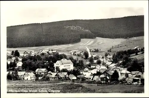 Ak Altenfeld Großbreitenbach in Thüringen, Schule, Ortsmitte