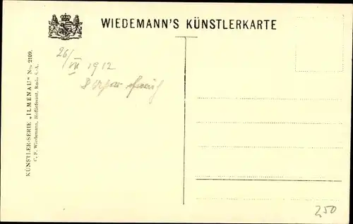 Künstler Ak Ilmenau in Thüringen, Gabelbach, Waldhütte