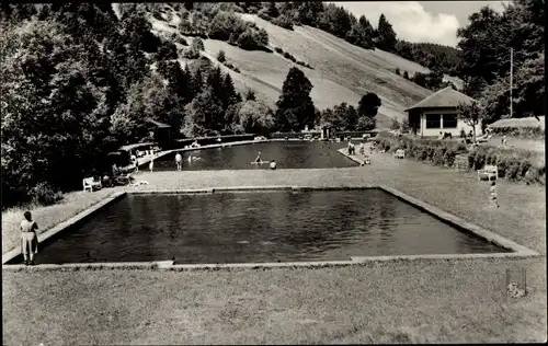 Ak Unterweißbach Thüringen, Schwimmbad