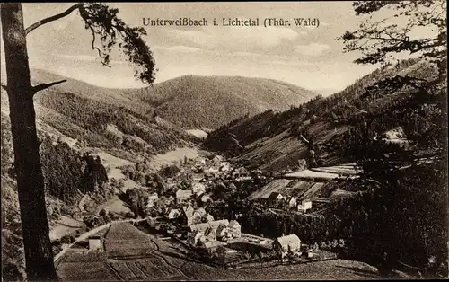 Ak Unterweißbach in Thüringen, Gesamtansicht