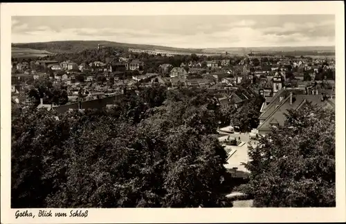 Ak Gotha in Thüringen, Blick vom Schloss