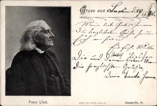 Ak Franz Liszt, Liszt Ferencz, Österreichisch-ungarischer Komponist