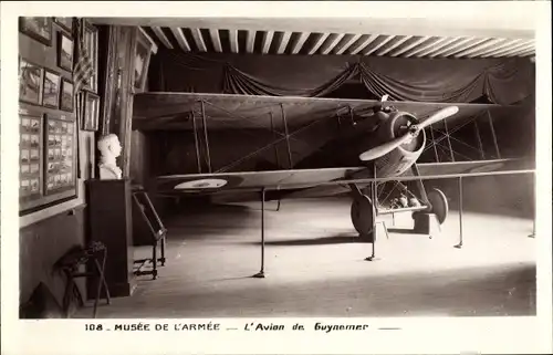 Ak Musée de l'Armée, L'Avion de Guynemer