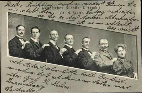 Ak Wendisches Künstler Ensemble, Direktor H. Reuter, Portrait