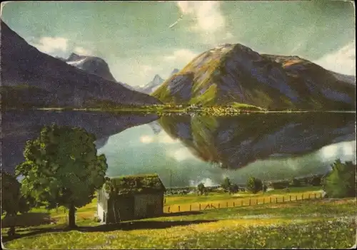 Ak Aandalsnes Romsdalen Norwegen, Panorama