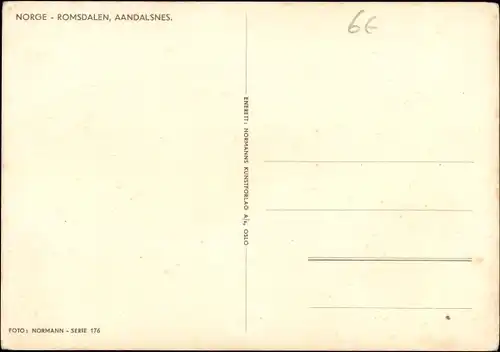 Ak Aandalsnes Romsdalen Norwegen, Panorama
