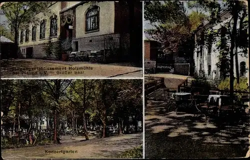 Ak Plauen Vogtland, Vergnügungsetablissement Holzmühle