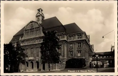 Ak Plauen Vogtland, Neues Rathaus