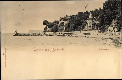 Ak Sassnitz auf Rügen, Bieramare, Strand