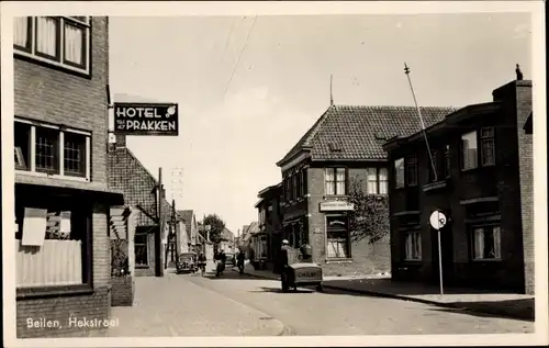 Ak Beilen Drenthe Niederlande, Hekstraat, Hotel Prakken