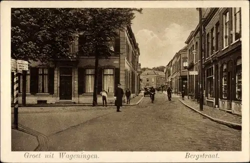 Ak Wageningen Gelderland Niederlande, Bergstraat