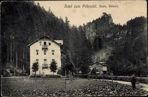 Ak Polenztal Neustadt in Sachsen, Hotel zum Polenztal