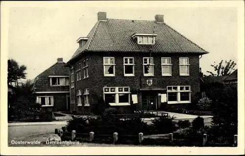 Ak Oosterwolde Friesland Niederlande, Gemeentehuis