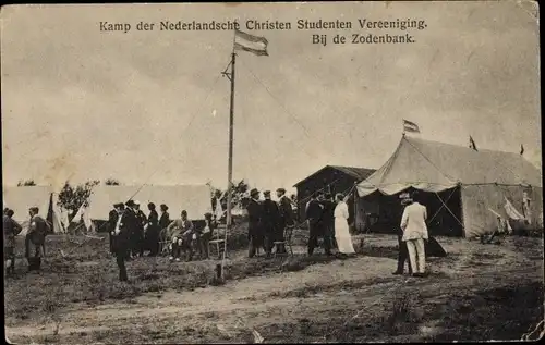 Ak Driebergen Utrecht Niederlande, Kamp der Nederlandsche Christen Studenten Vereenigung, Zodenbank