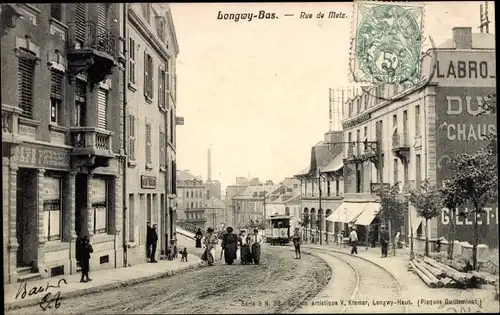 Ak Longwy Bas Meurthe et Moselle, Rue de Metz