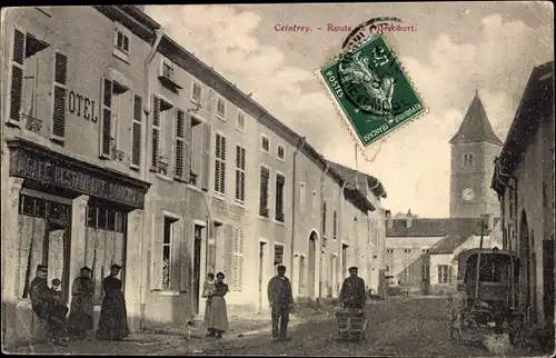 Ak Ceintrey Meurthe et Moselle, Route, Straßenpartie