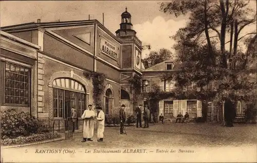 Ak Rantigny Oise, Les Etablissements Albaret, Entree des Bureaux