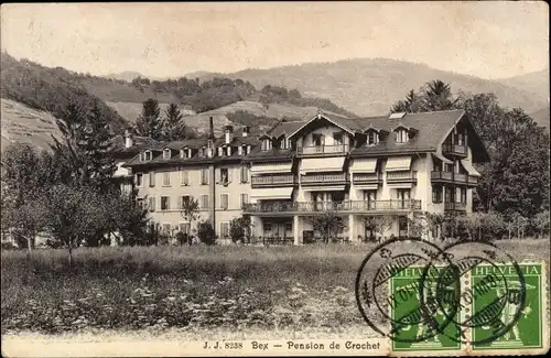 Ak Bex Kanton Waadt, Pension de Crochet
