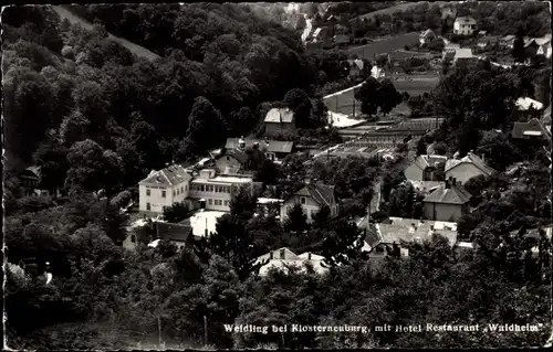 Ak Weidling Klosterneuburg in Niederösterreich, Hotel-Restaurant Waldheim