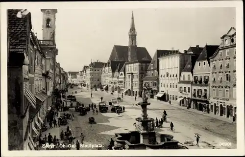 Ak Steyr in Oberösterreich, Stadtplatz