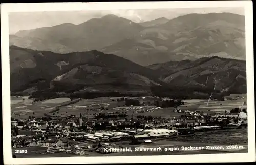 Ak Knittelfeld Steiermark, Panorama vom Ort, Seckauer Zinken