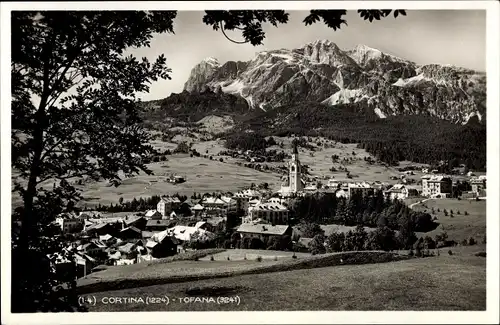 Ak Cortina d'Ampezzo Veneto, Tofana, Panorama