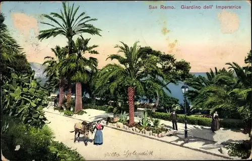 Ak San Remo Ligurien, Giardino dell' Imperatrice