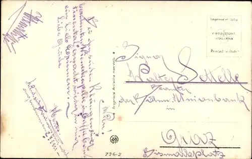 Künstler Ak Liebespaar beim Kuss, Festgesellschaft