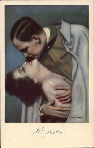 Künstler Ak Nanni, Ritorno, Liebespaar