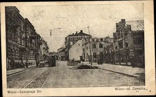 Ak Vilnius Wilna Litauen, Sawalnaja Str., Ulica Zwalna