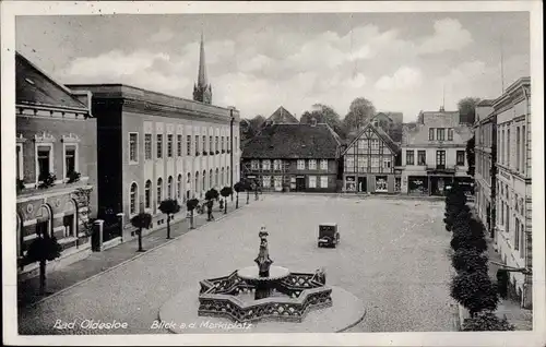 Ak Bad Oldesloe in Schleswig Holstein, Blick auf den Marktplatz