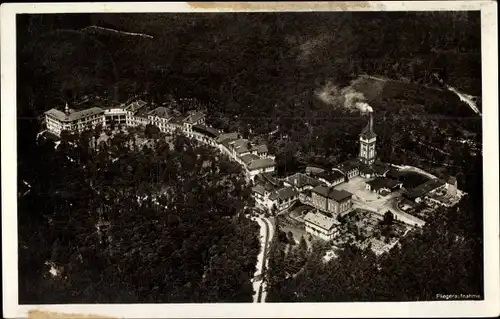 Ak Gommern Sachsen Anhalt, Heilstätte Vogelsang, Fliegeraufnahme