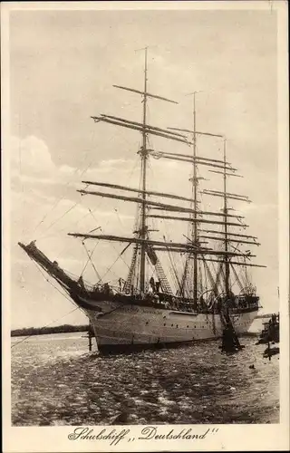 Ak Schulschiff Deutschland, Segelschiff