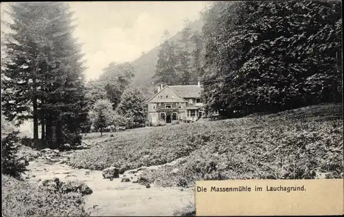 Ak Tabarz im Thüringer Wald, Massemühle im Lauchagrund, Massenmühle