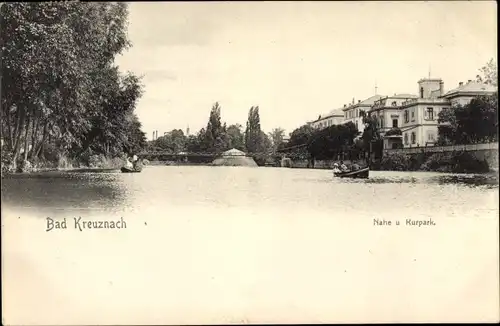 Ak Bad Kreuznach in Rheinland Pfalz, Nahe und Kurpark