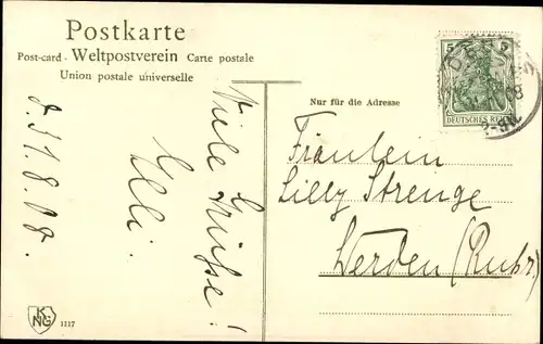 Passepartout Ak Worpswede in Niedersachsen, Am Abend im Moor