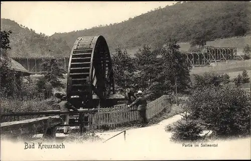 Ak Bad Kreuznach in Rheinland Pfalz, Partie im Salinental