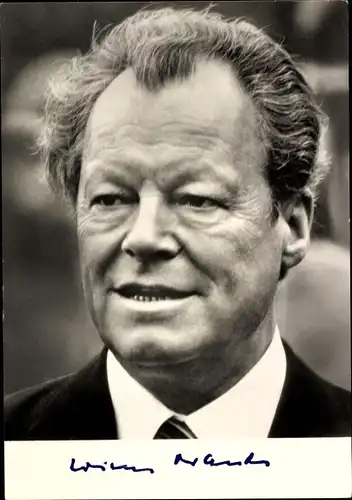 Ak Willy Brandt, Vorsitzender der SPD, Bundeskanzler, Portrait