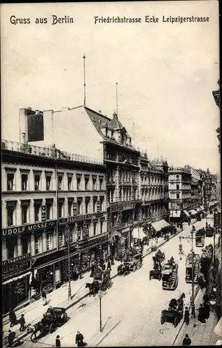 Ak Berlin, Friedrichstraße Ecke Leipziger Straße