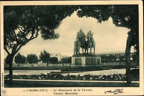 Ak Casablanca Marokko, Monument de la Victoire