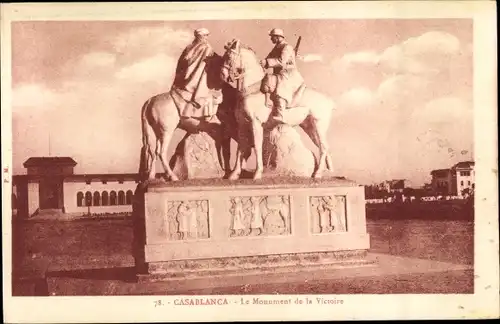 Ak Casablanca Marokko, Monument de la Victoire