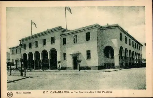 Ak Casablanca Marokko, Le Service des Colis Postaux