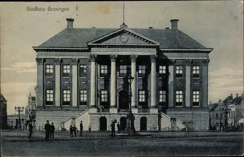 Ak Groningen Niederlande, Stadhuis