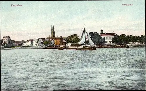 Ak Zaandam Zaanstad Nordholland, Panorama