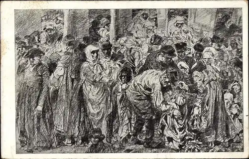 Künstler Ak de Groux, H., Journee Francaise du Secours National, Verpflegung der Schwachen