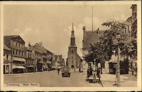 Ak Tschernjachowsk Insterburg Ostpreußen, Alter Markt