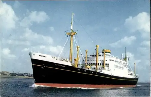 Ak Dampfer MV Westerdam, Holland America Line, HAL